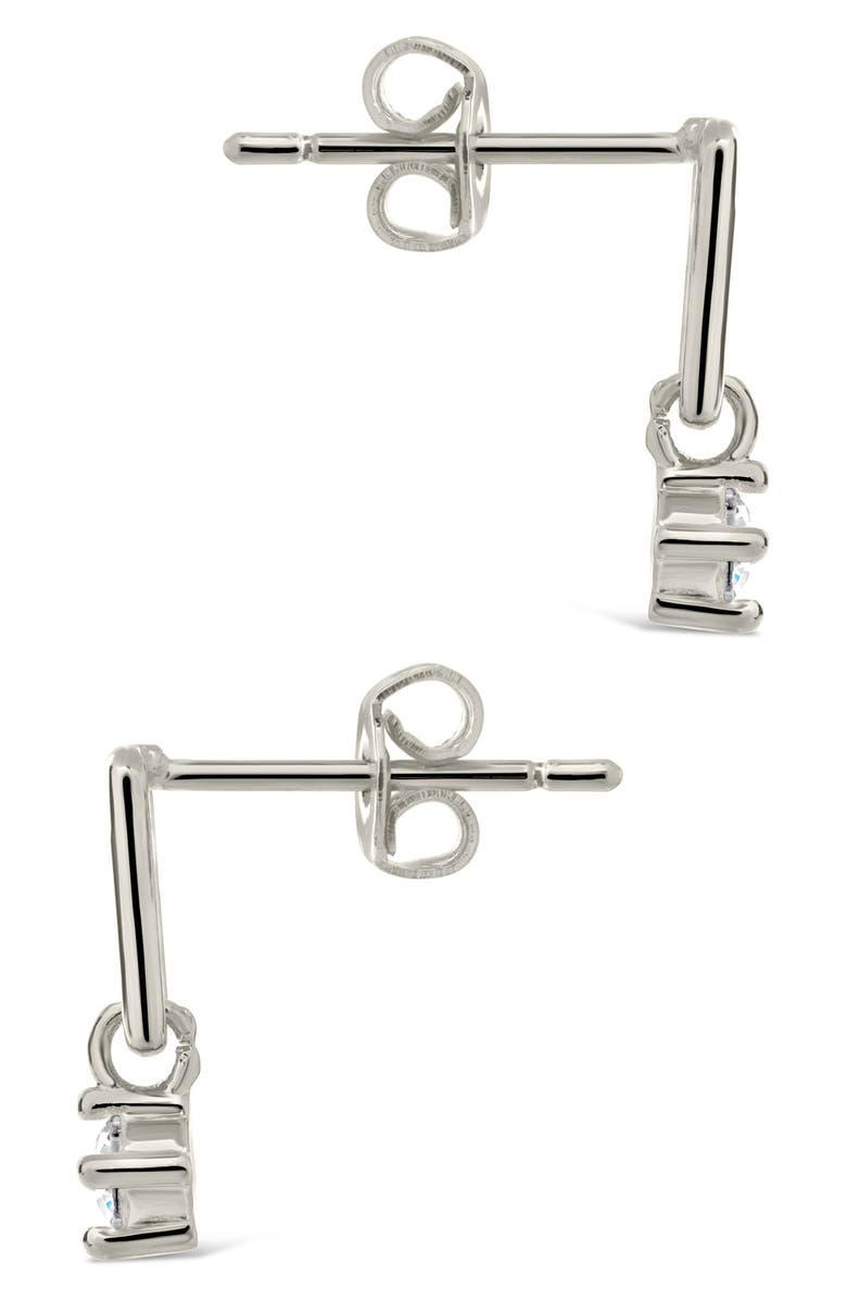 Sterling Forever Mandy CZ Drop Earrings, Alternate, color, 