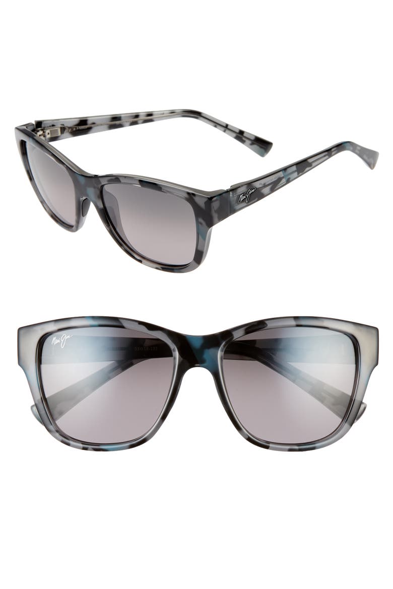 Hanapa'a 53mm PolarizedPlus2® Sunglasses, Main, color, GREY BLUE BLACK TORTOISE/ GREY