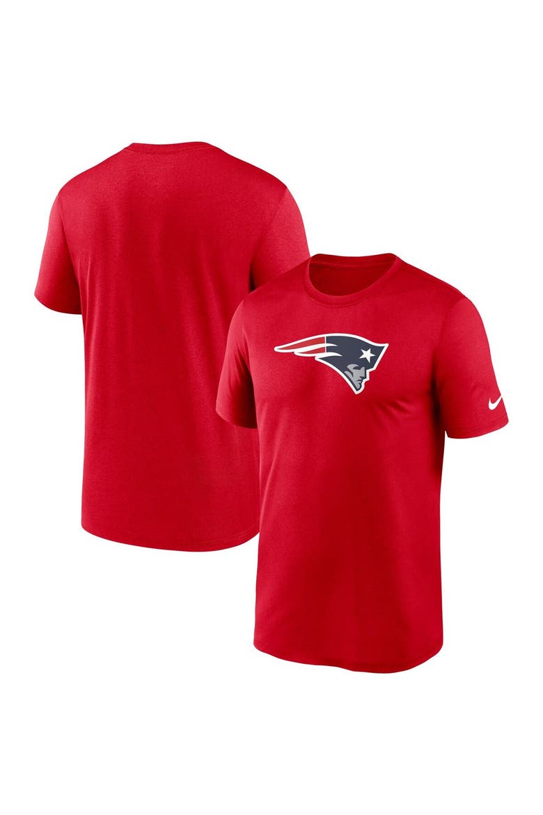 Men's Nike  Red New England Patriots Legend Logo Performance T-Shirt, Main, color, Red