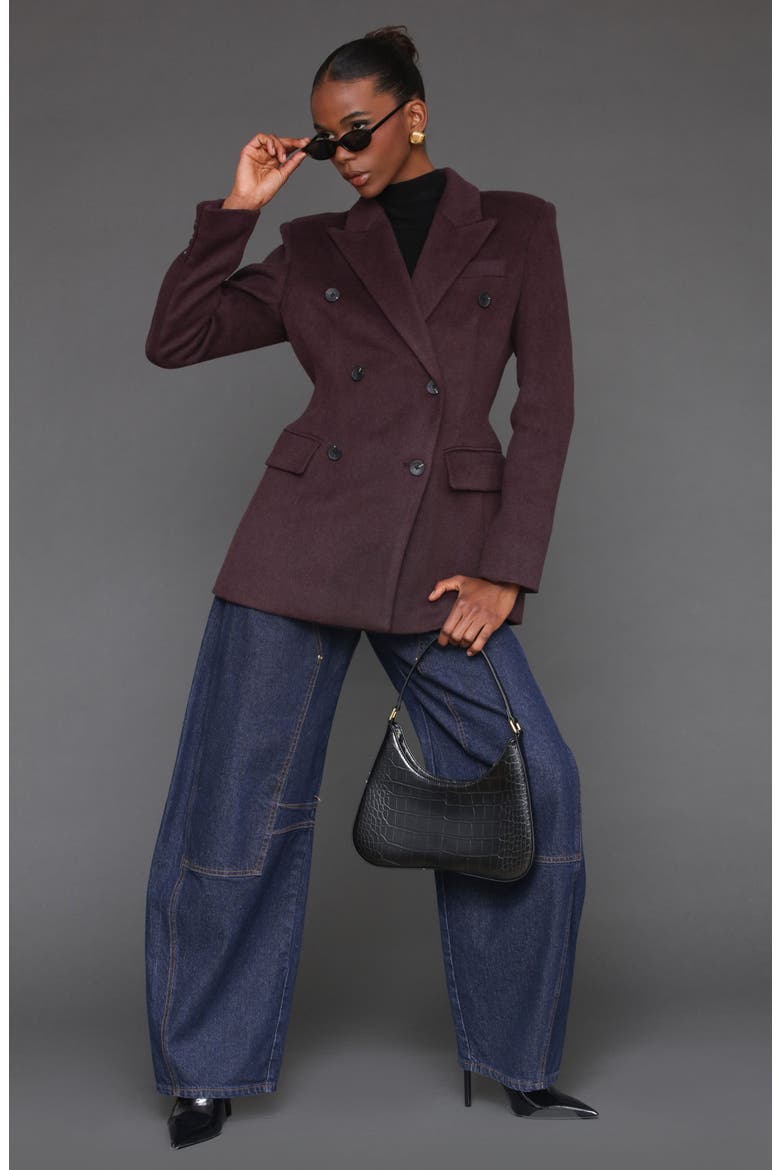 Hourglass Blazer Coat, Alternate, color, DULSE
