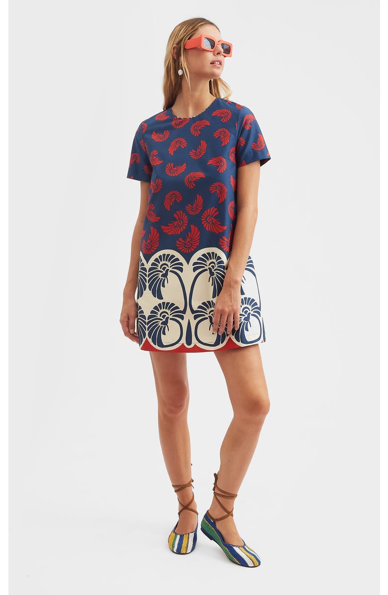 La DoubleJ 24/7 Summer Dress Palmetto Placée Navy, Alternate, color,