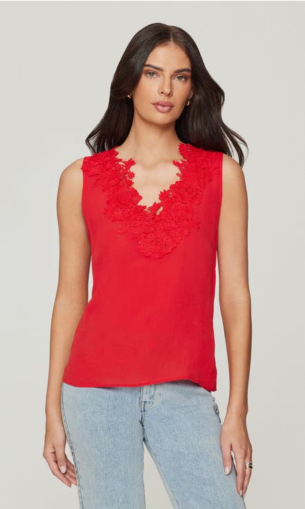 Adiha Lace Combo Blouse