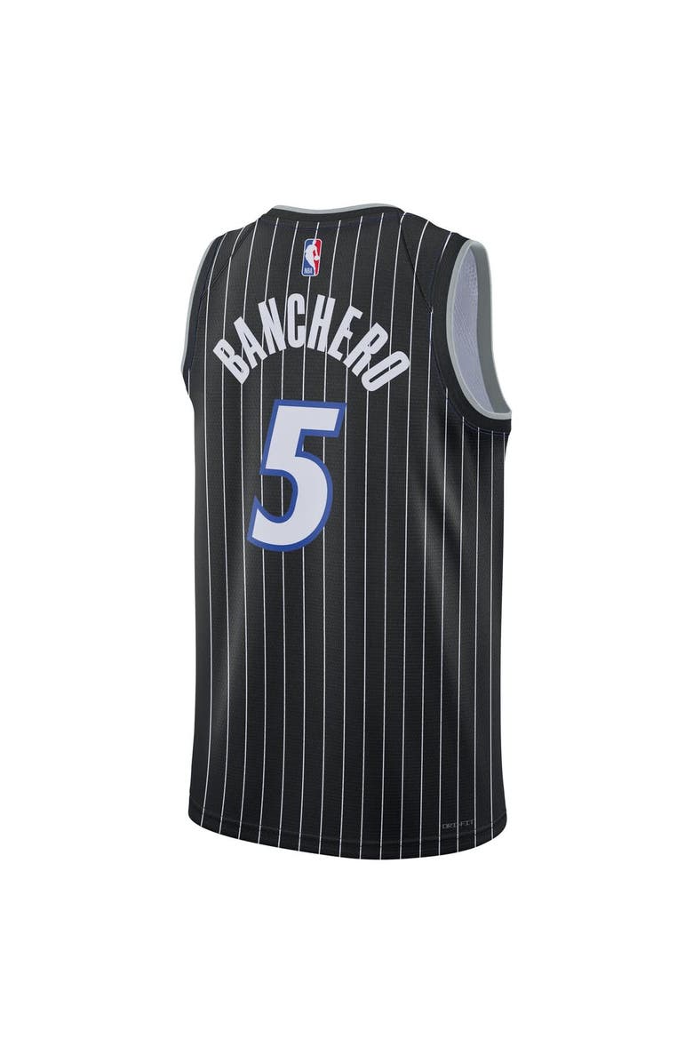 Jordan Brand Unisex Jordan Brand Paolo Banchero Black Orlando Magic Swingman Jersey - Statement Edition, Alternate, color, Black