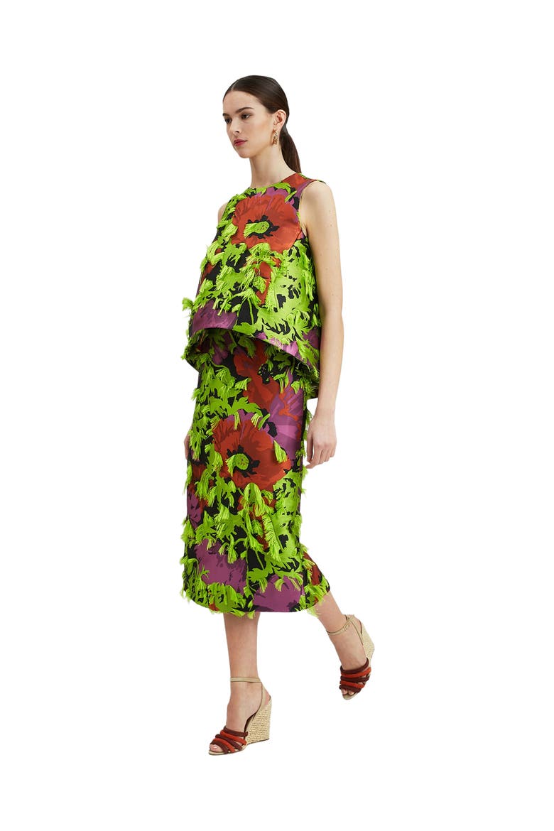 Pencil Skirt Wonderland Fil Coupe Multicolor, Main, color, Wonderland Fil Coupe