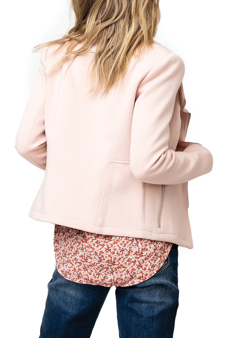 Moto Jacket, Alternate, color, PINK SMOKE