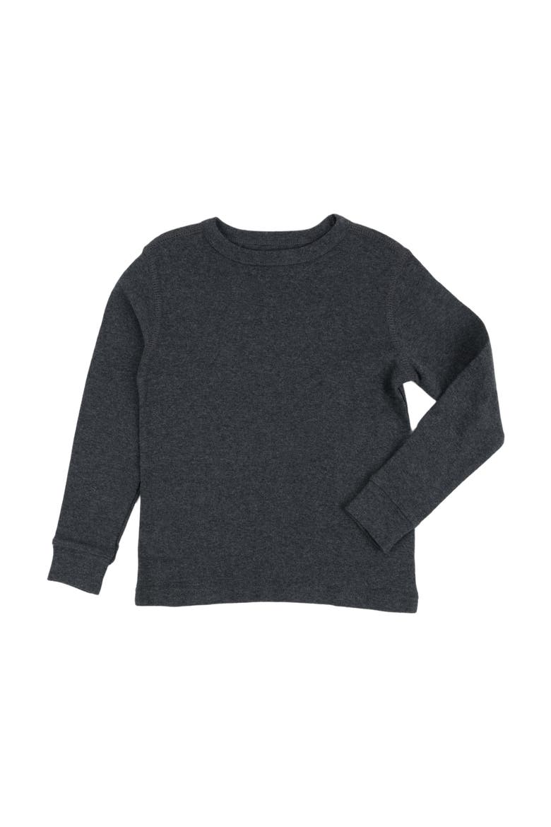 Kids Long Sleeve T-Shirt, 100% Cotton, Solid Colors, Alternate, color, DARK GREY