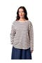 selected Ecru Navy Stripe