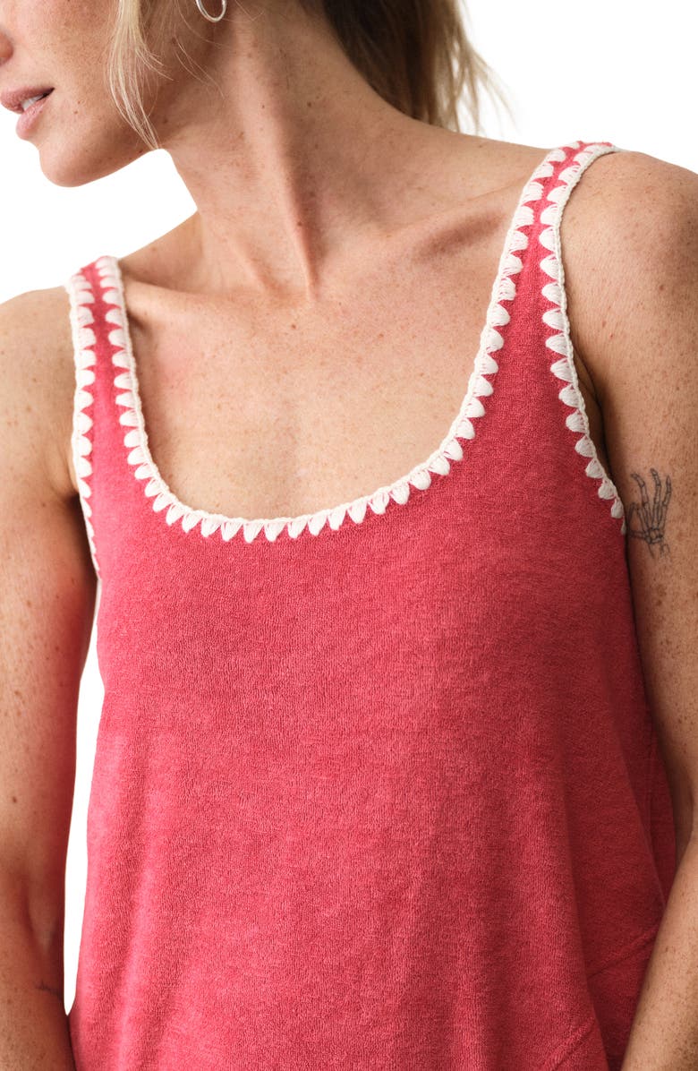 Marine Layer Whipstitch Detail French Terry Shift Dress, Alternate, color,