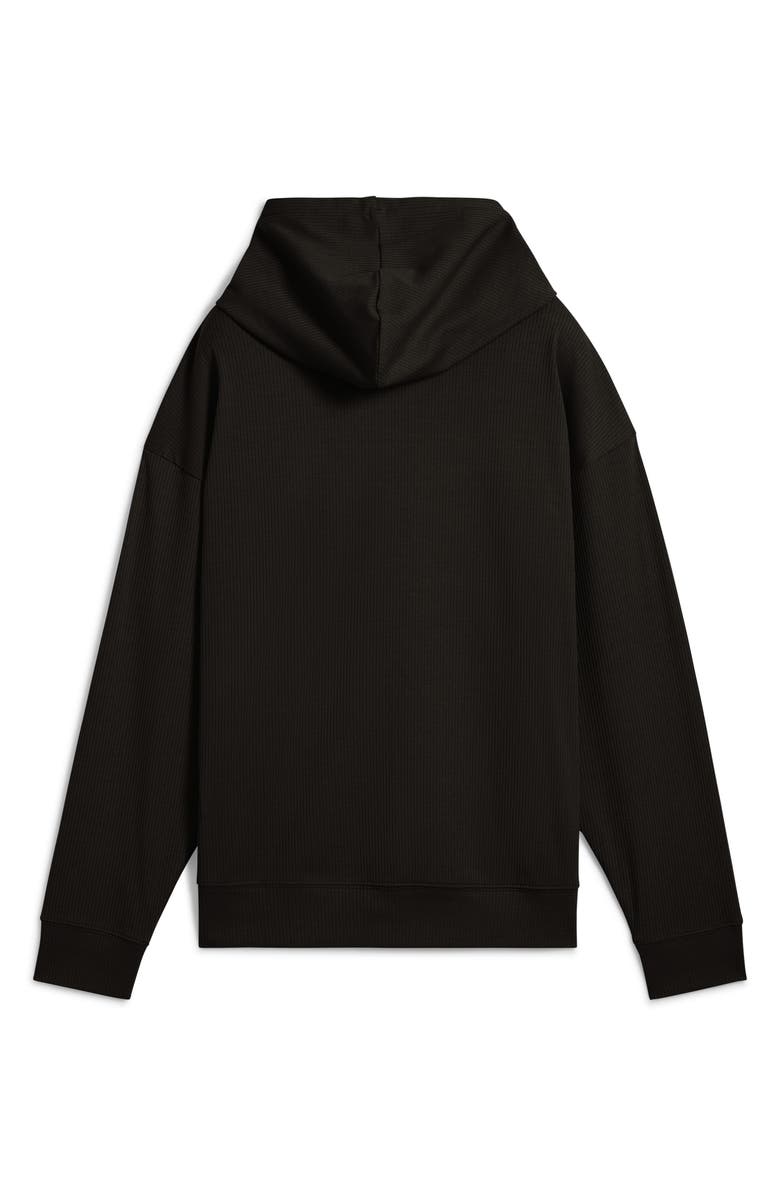 PUMA Essential Comfort Rib Hoodie, Alternate, color, Puma Black