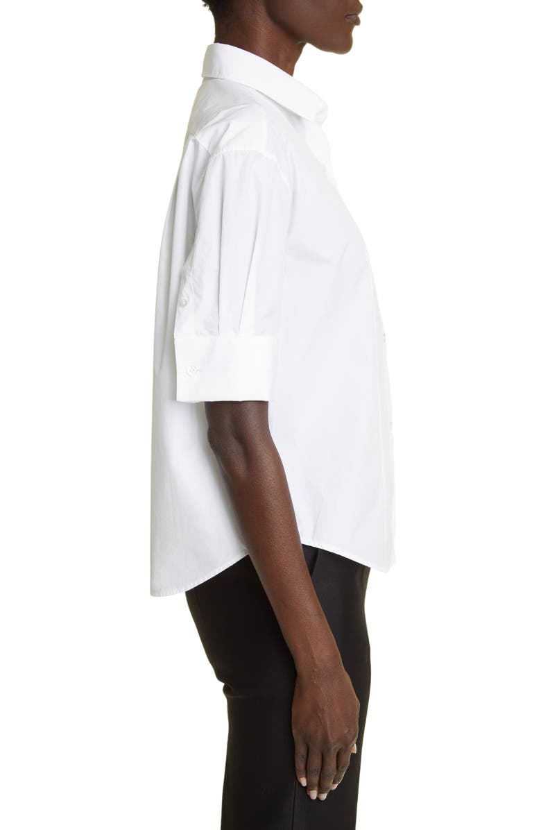 The Row Carpazi Cotton Poplin Button-Up Shirt, Alternate, color, 