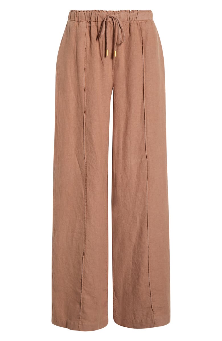 L'AGENCE Connie Drawstring Pants, Main, color, Hazelnut