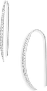 NORDSTROM RACK CZ Linear Threader Earrings