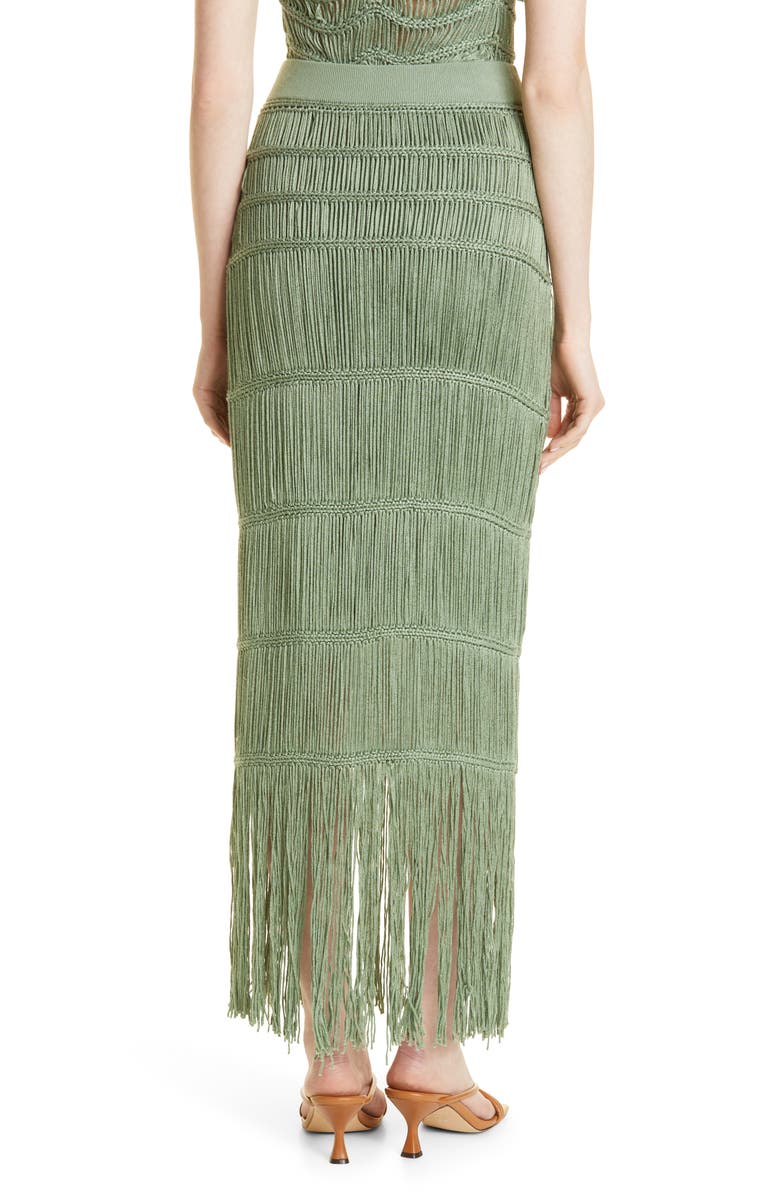 Simkhai Jonathan Simkhai Cordelia Cotton Blend Macramé Skirt, Alternate, color, 