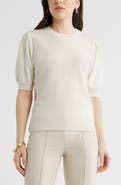 Caslon® Puff Sleeve Wool & Cashmere Sweater