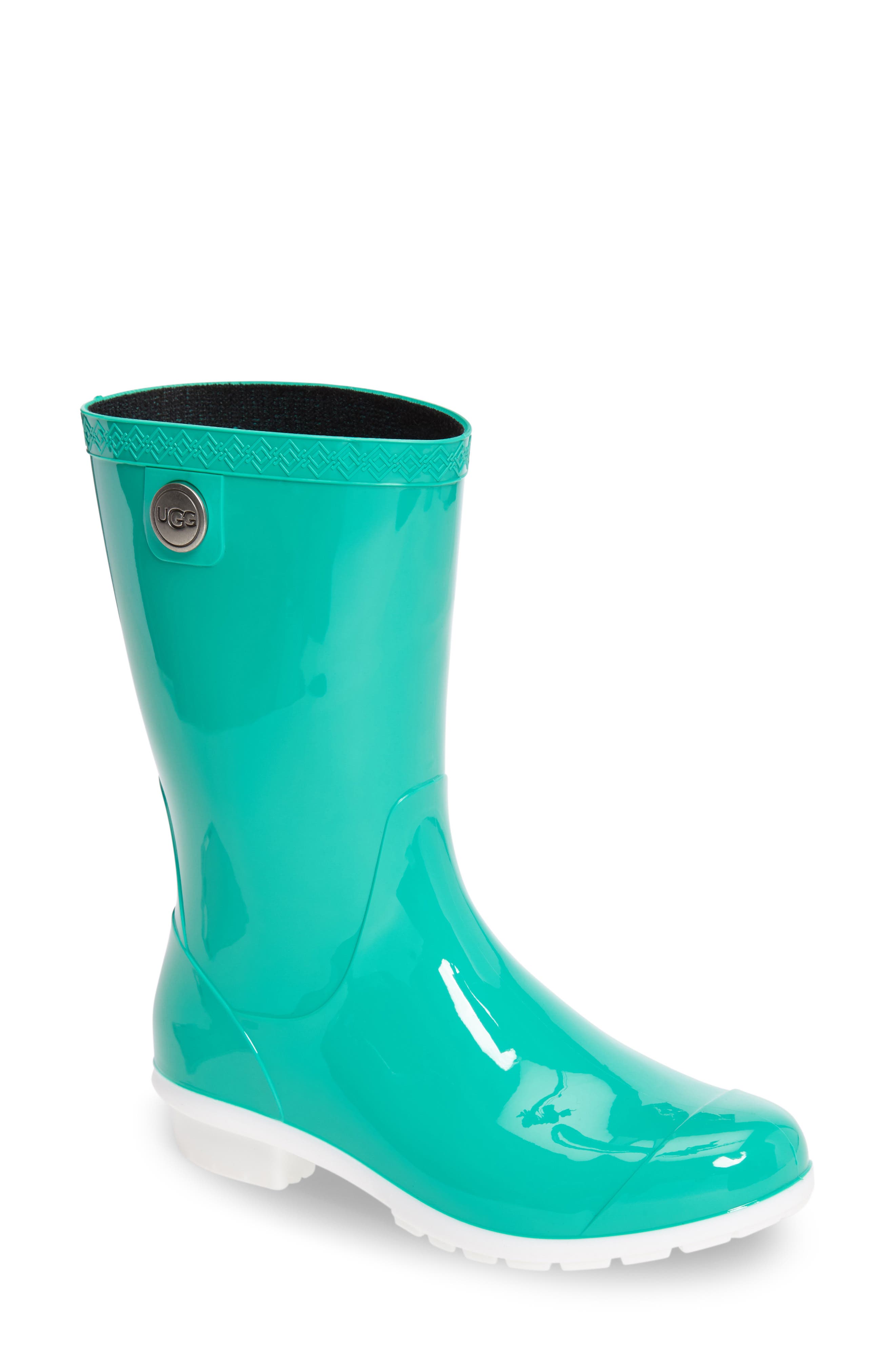 Sienna Rain Boot, Main, color, NEON GREEN