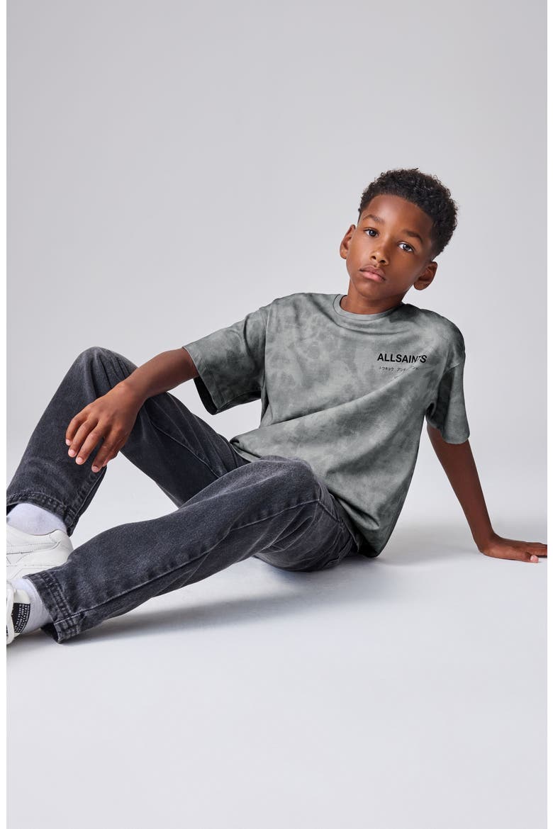 Kids' Underground Tie Dye Graphic T-Shirt, Alternate, color, GREY