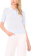 Halogen® Scalloped Sweater Polo