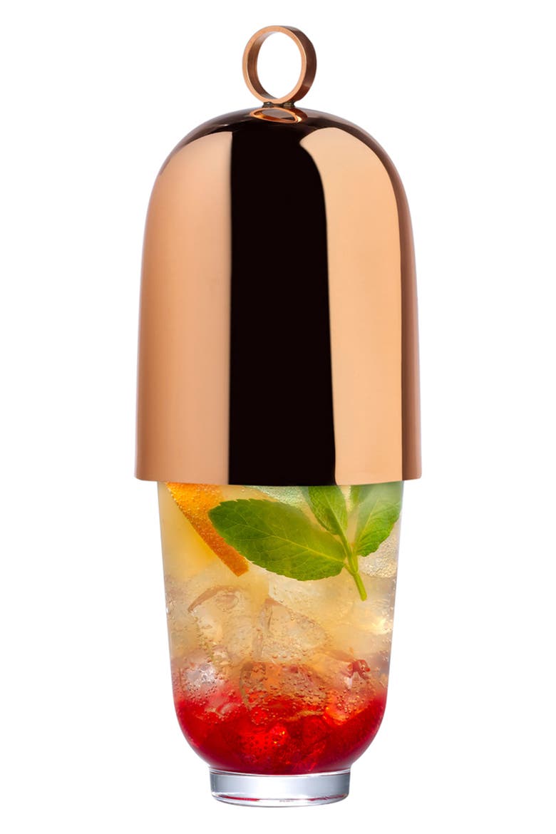 NUDE Hepburn Shaker Glass, Alternate, color, CLEAR