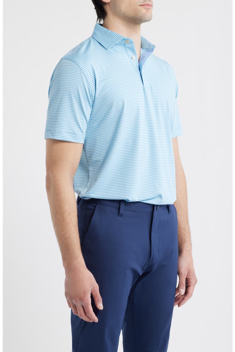 Hales Stripe Performance Jersey Polo, Alternate, color, BLUEBIRD
