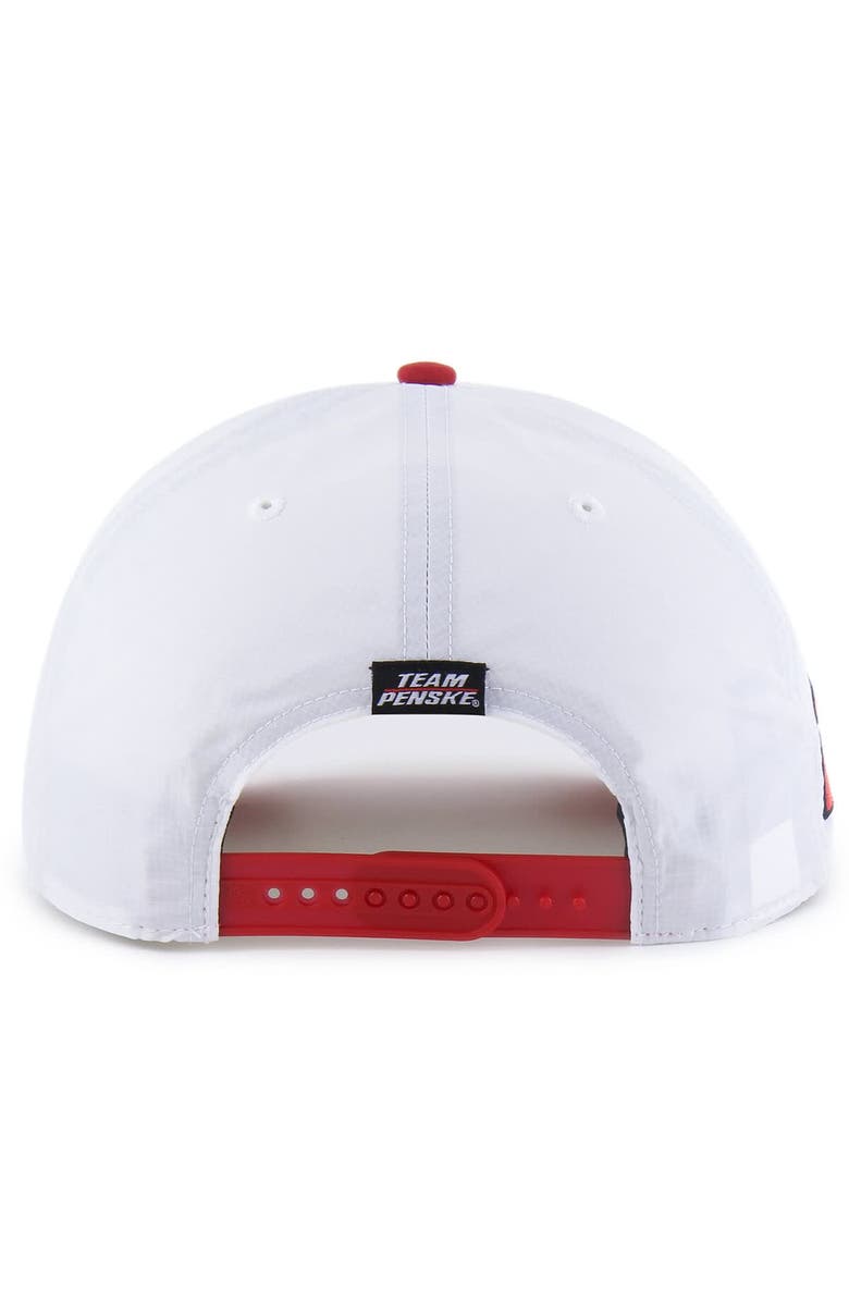 '47 Men's '47 White/Red Joey Logano brrr° Shell-Pennzoil Rope Hitch Adjustable Hat, Alternate, color, White