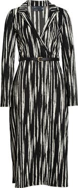 ASOS DESIGN Belted Long Sleeve Midi Dress