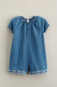 Nordstrom Embroidered Chambray Romper