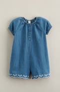Nordstrom Embroidered Chambray Romper