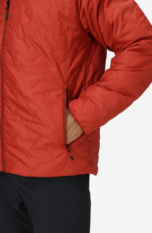 Marmot Monoquilt Zip Hoodie In Red