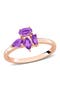selected Amethyst/Rose-Plated