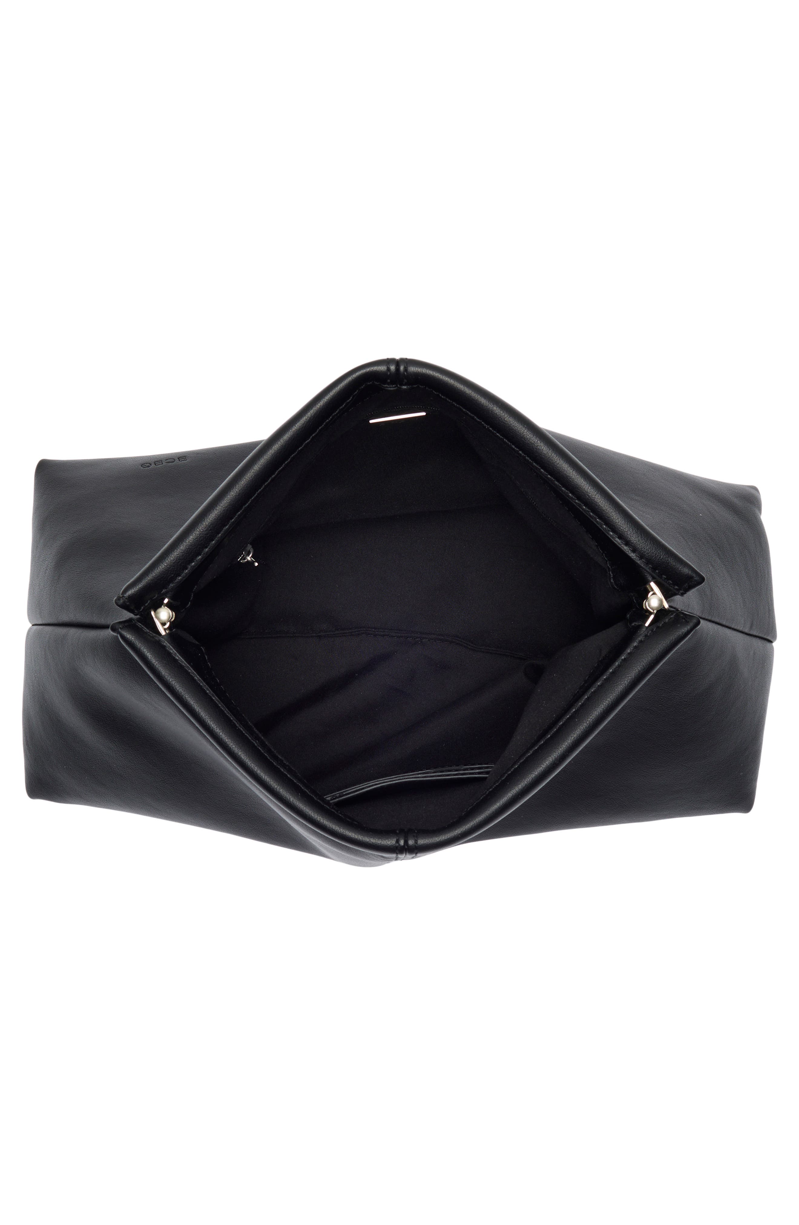 BCBG Fold Down Clutch, Alternate, color, Black