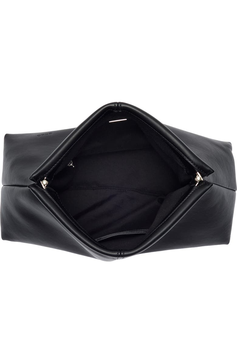 BCBG Fold Down Clutch, Alternate, color, Black