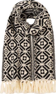 Faherty Evergreen Fair Isle Scarf