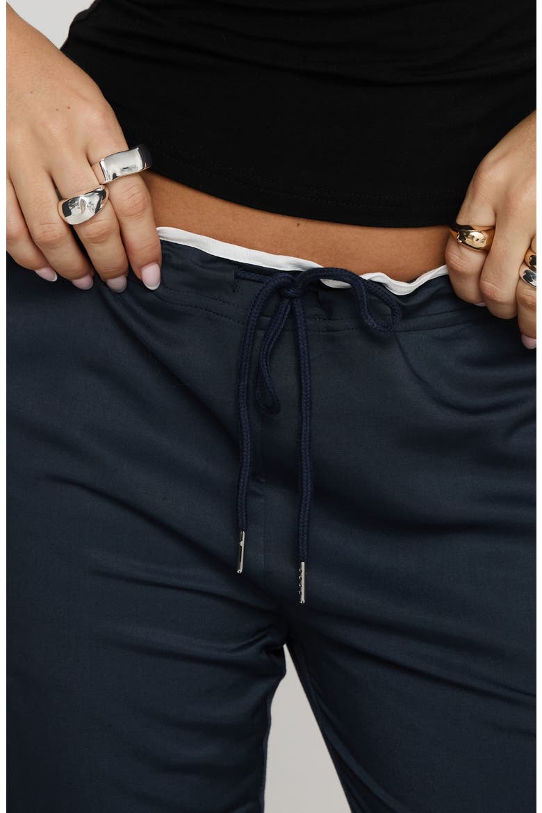 Maranie Stripe Track Pants, Alternate, color, NAVY