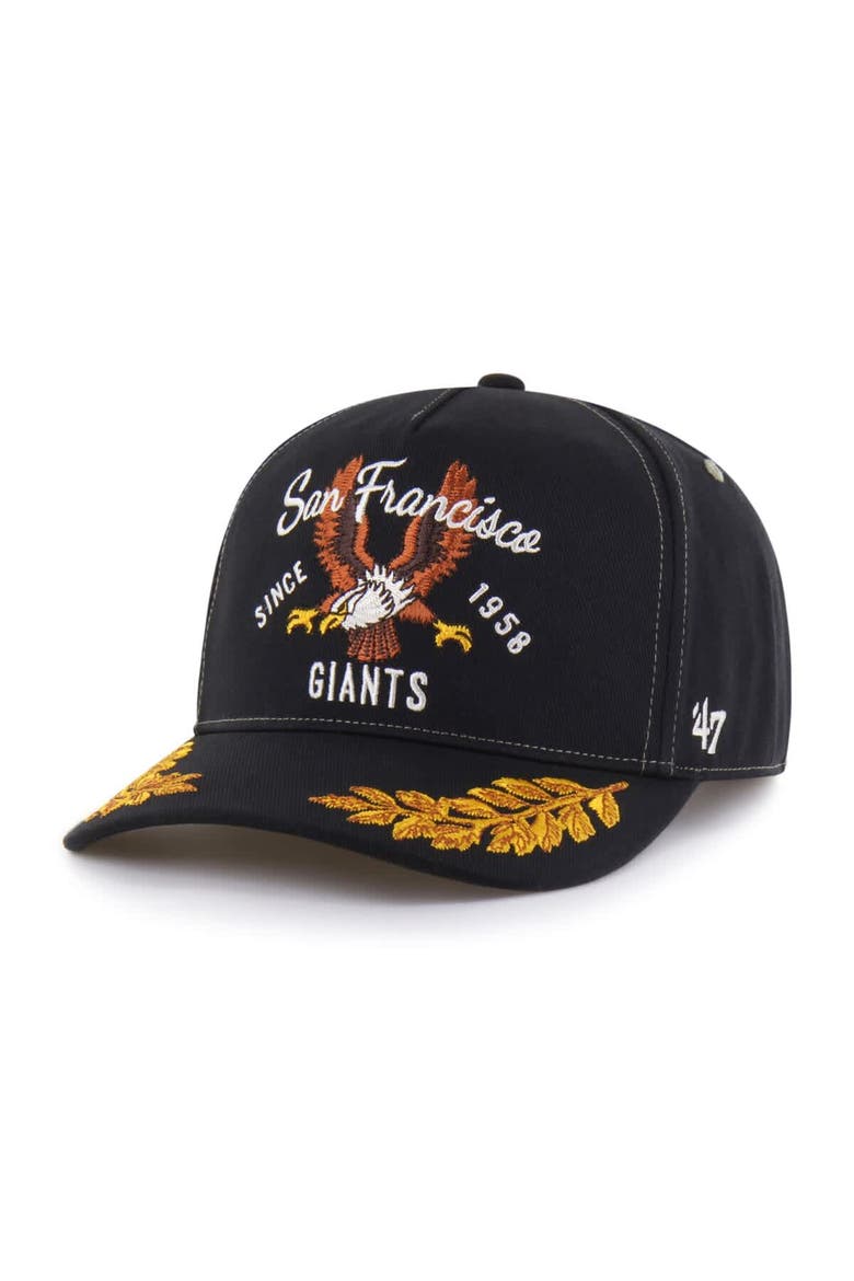 Men's '47  Black San Francisco Giants Keepsake Collection Adjustable Hitch Hat, Alternate, color, Black