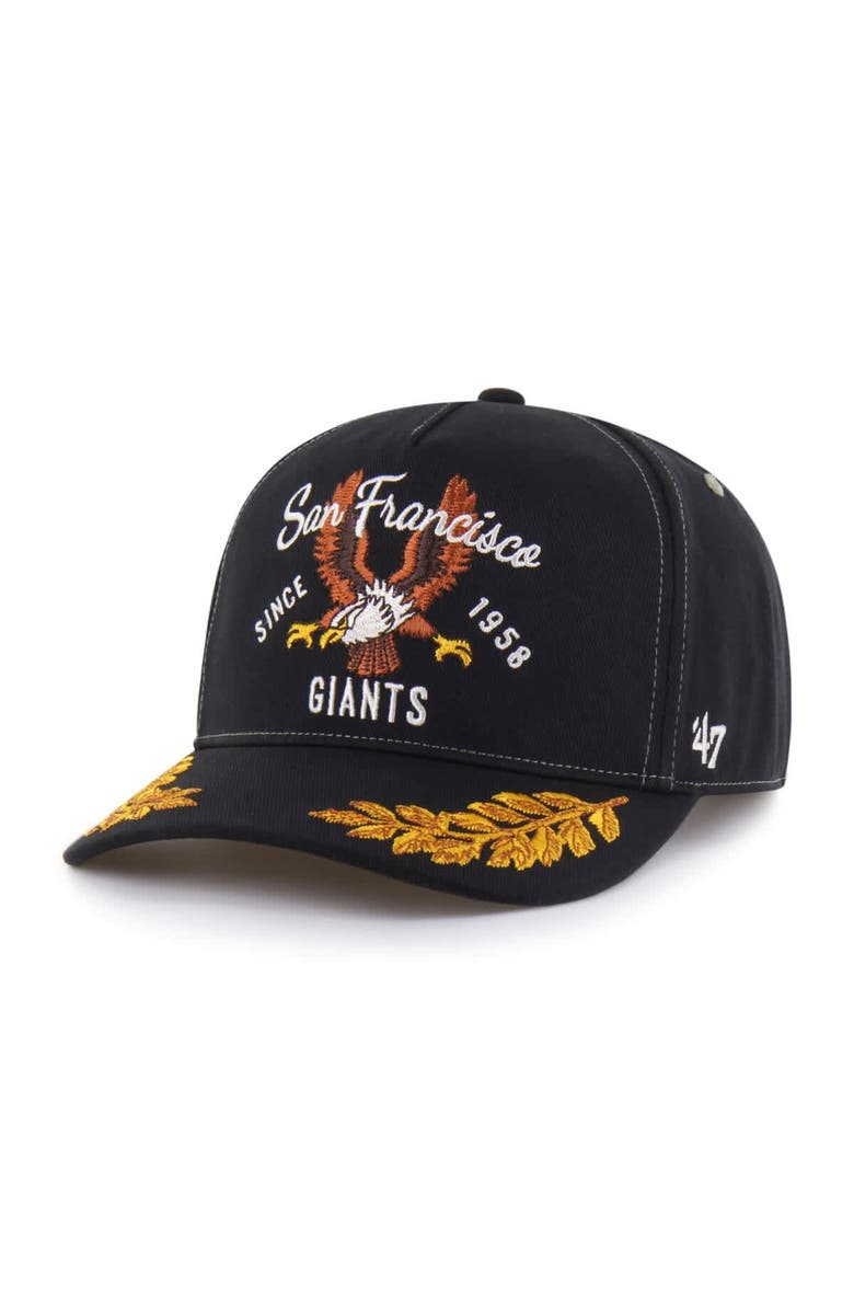 '47 Men's '47  Black San Francisco Giants Keepsake Collection Adjustable Hitch Hat, Alternate, color, Black