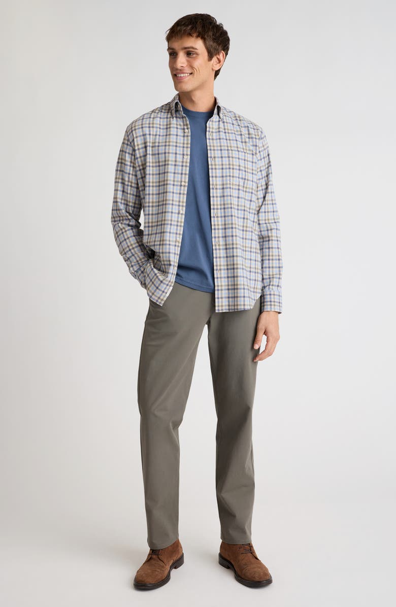 Bonobos Lightweight Stretch Flannel Button-Down Shirt, Alternate, color, Exley Check