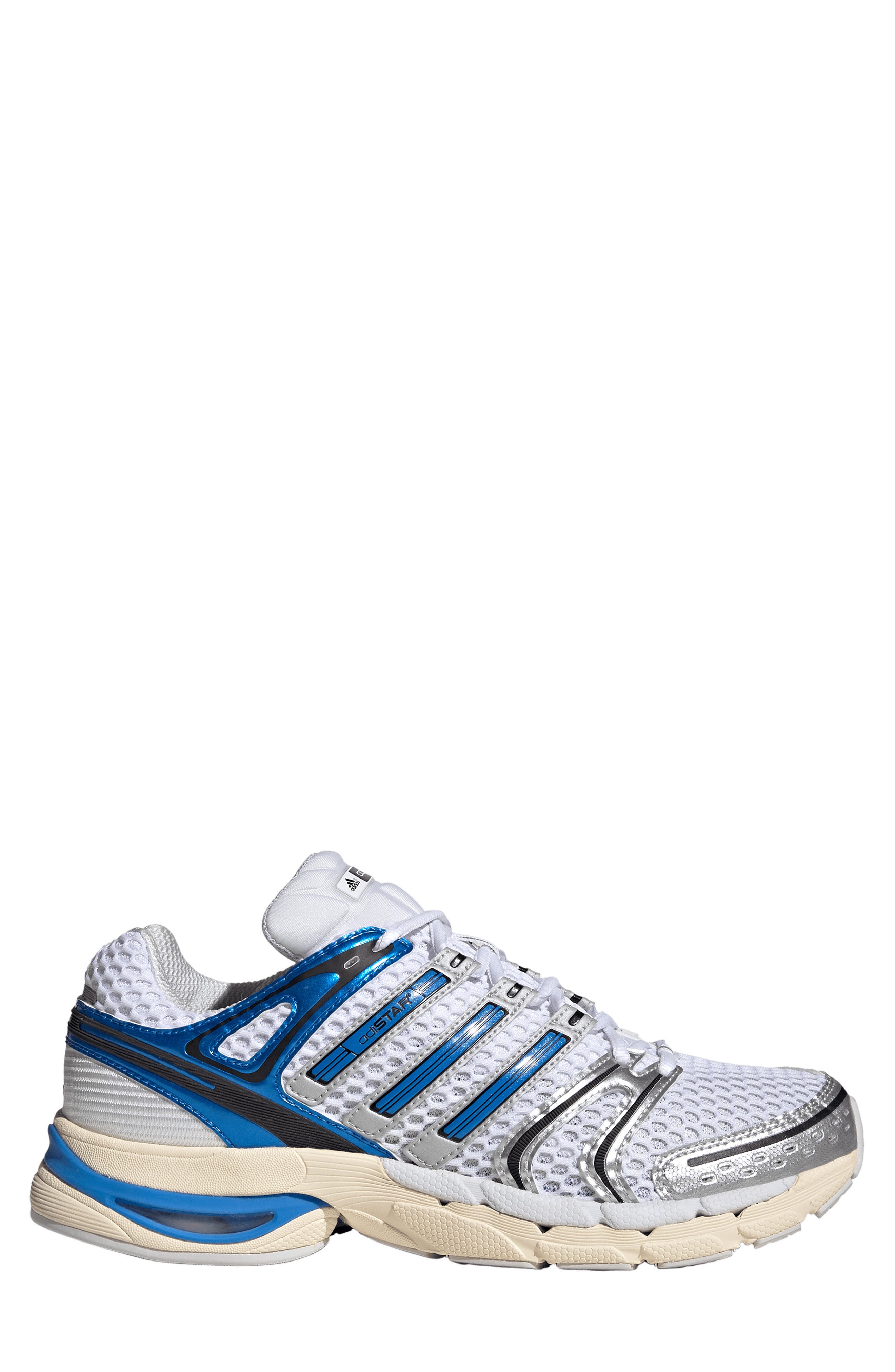 adidas Gender Inclusive Adistar Control 5 Sneaker, Alternate, color, White/ Lucid Ray Blue/ Grey