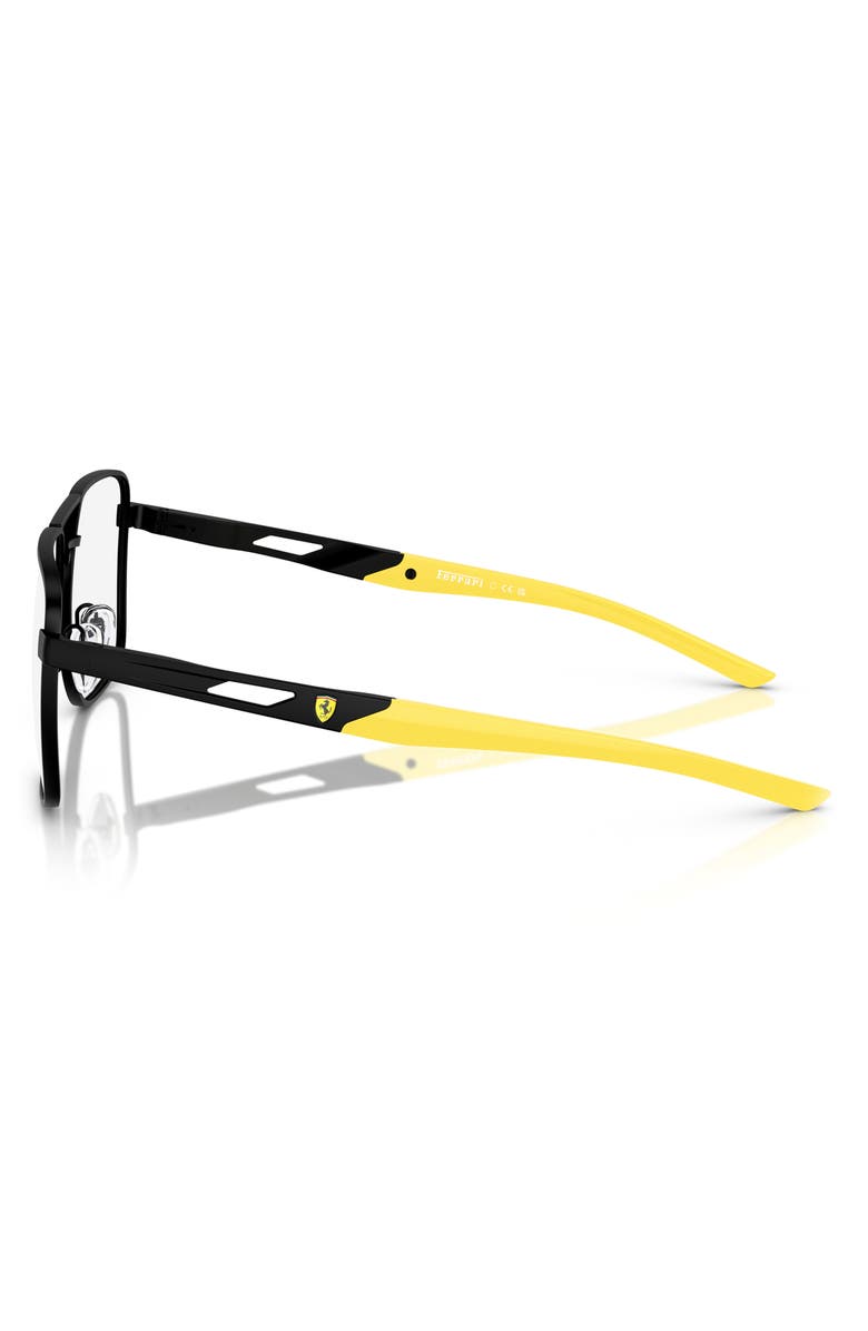 Scuderia Ferrari 58mm Square Optical Glasses, Alternate, color, Black Grey