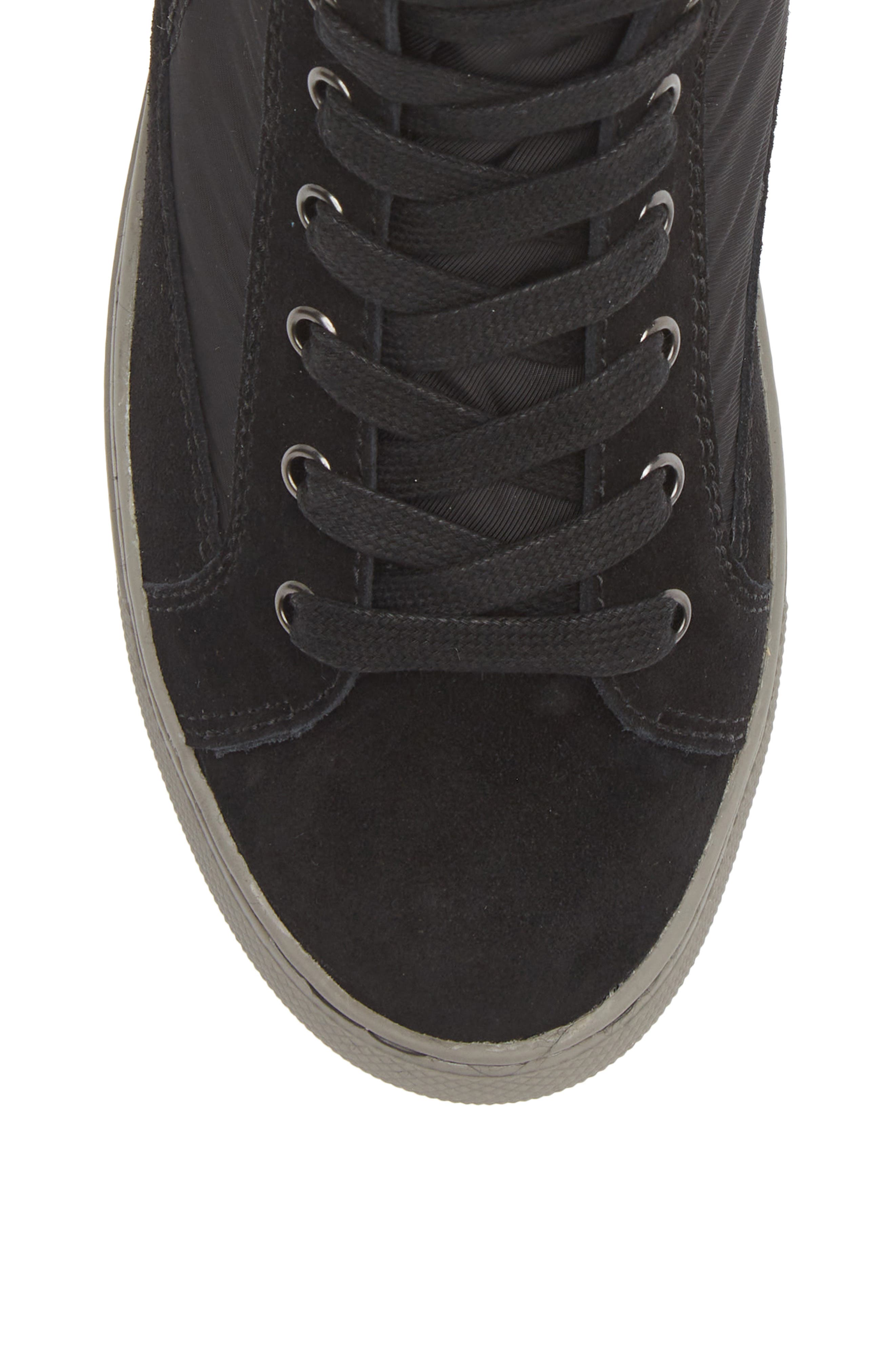 Cougar Waterproof High Top Sneaker with Faux Shearling Trim, Alternate, color, 