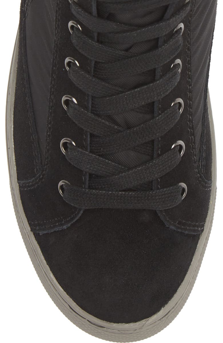 Cougar Waterproof High Top Sneaker with Faux Shearling Trim, Alternate, color,