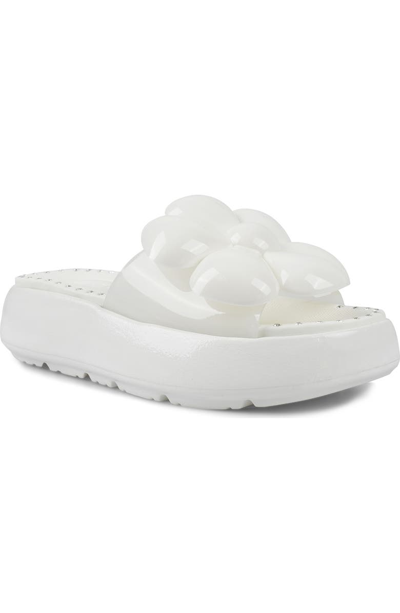 ZIGI Arria Platform Sandal, Main, color, Ice White