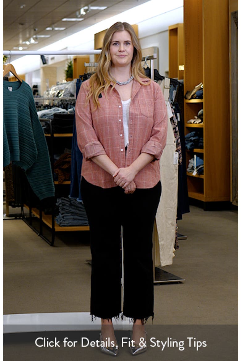 Eileen Plaid Relaxed Button-Up Shirt video