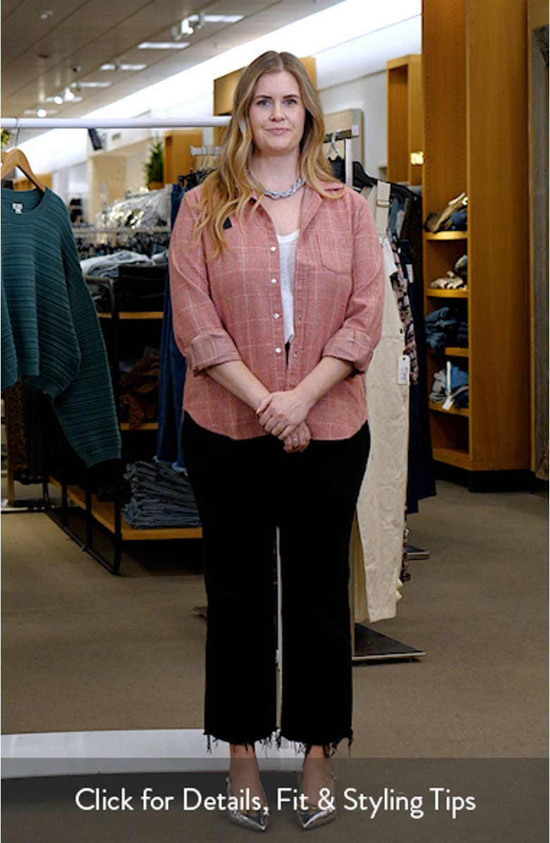 Eileen Plaid Relaxed Button-Up Shirt, sales video thumbnail