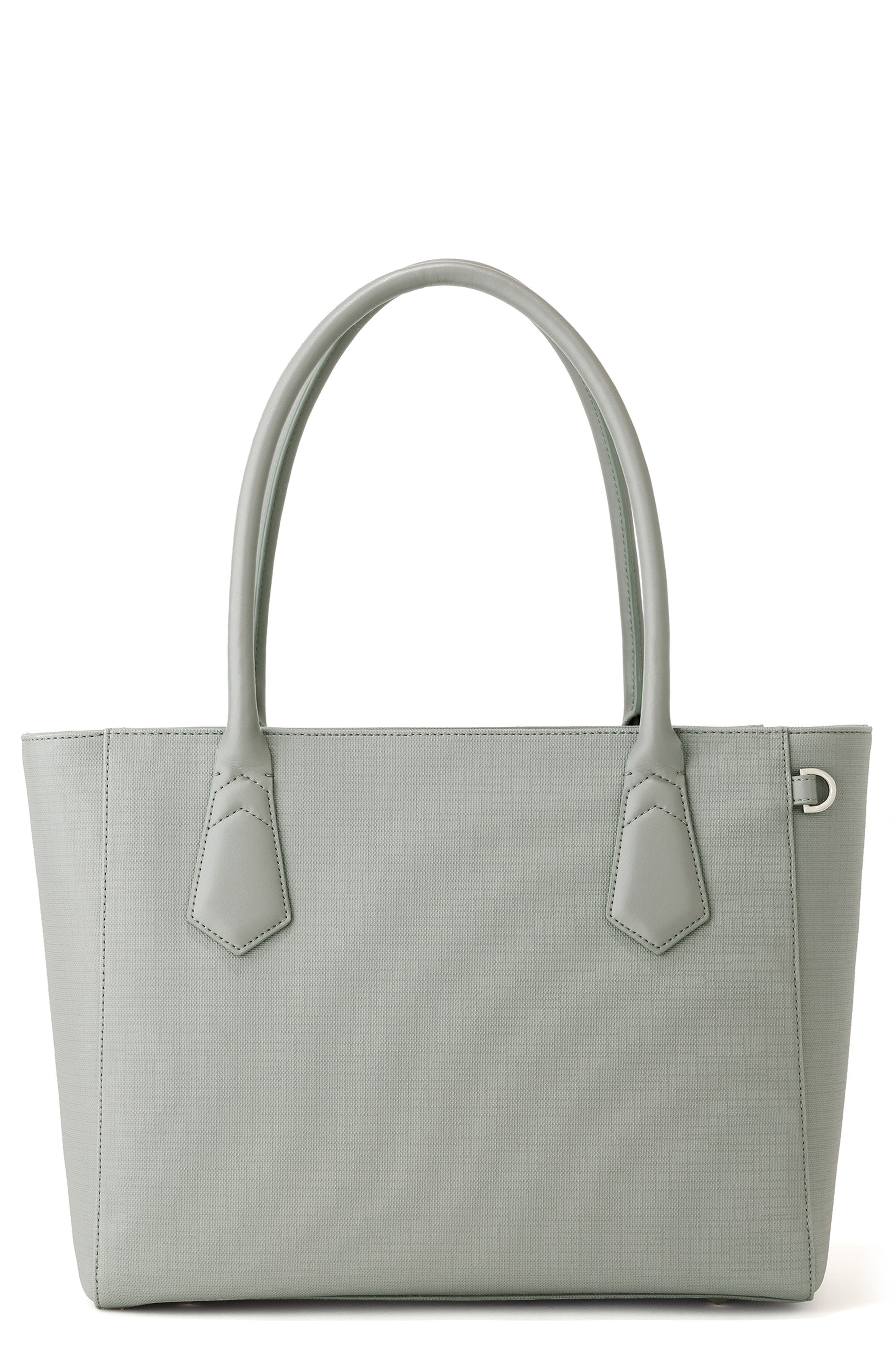 Signature Classic Coated Canvas Tote, Main, color, SAGE