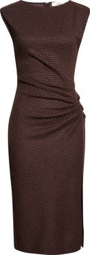 Diane von Furstenberg Andie Houndstooth Sheath Dress