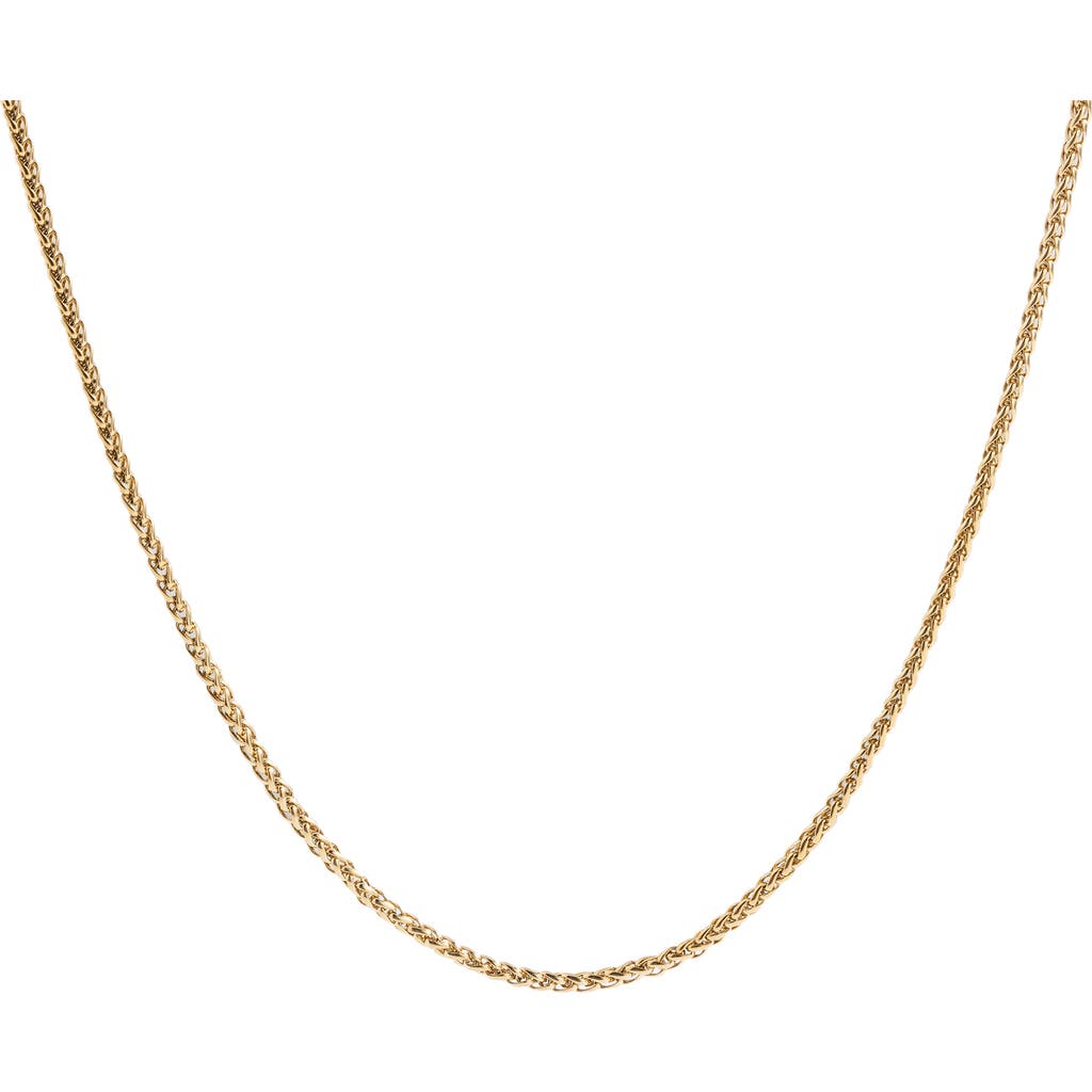 Alex And Ani Wheat Chain Layering Necklace In Gold