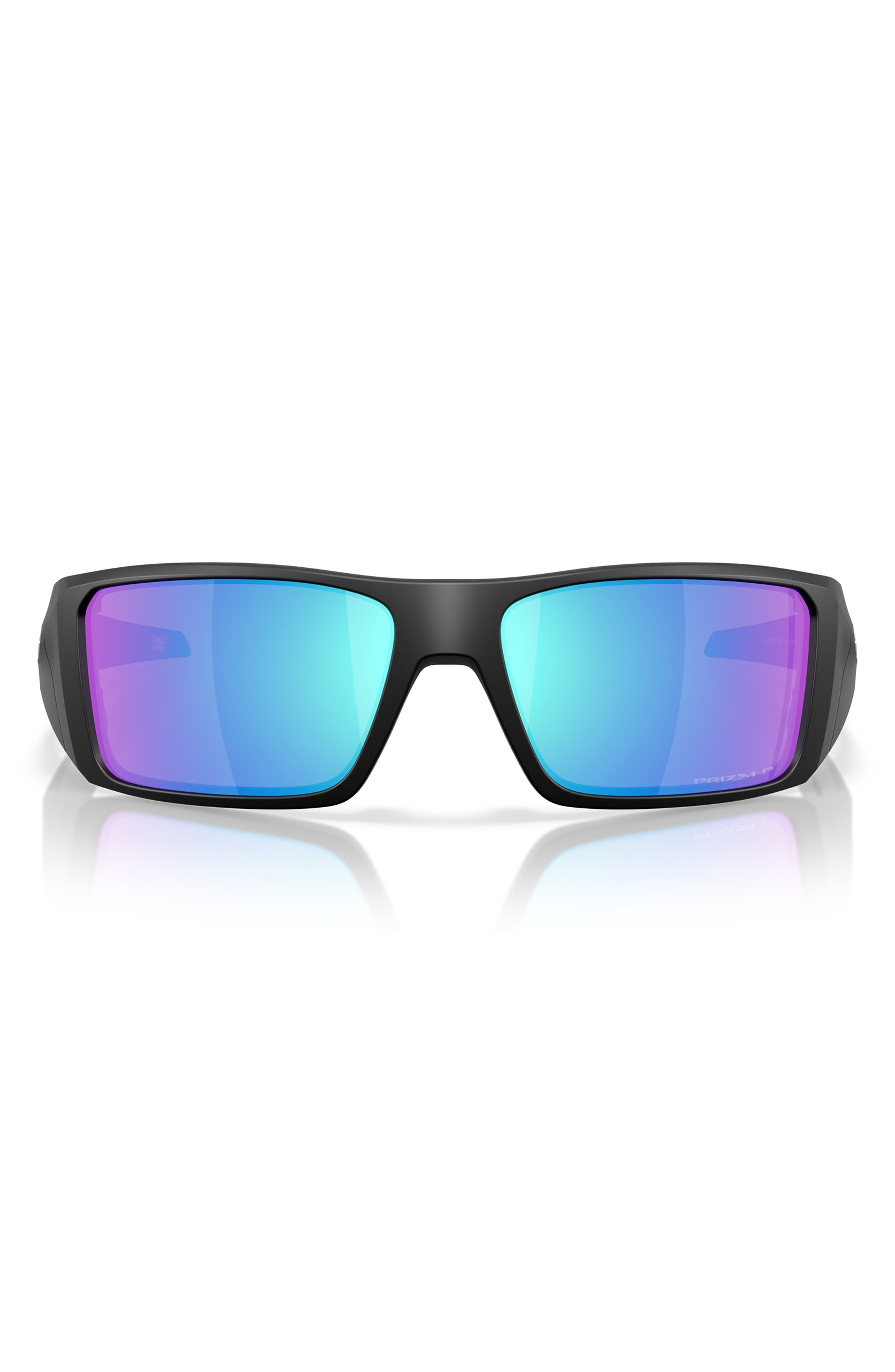 Oakley Heliostat 61mm Prizm™ Polarized Rectangular Sunglasses
