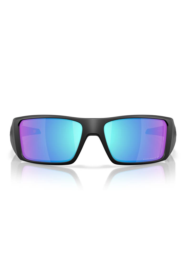 Heliostat 61mm Prizm™ Polarized Rectangular Sunglasses, Main, color, MATTE BLACK