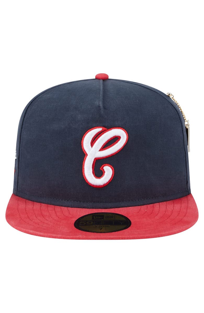 New Era Men's New Era  Navy Chicago White Sox Championship Side Flag A-Frame 59FIFTY Fitted Hat, Alternate, color, Navy