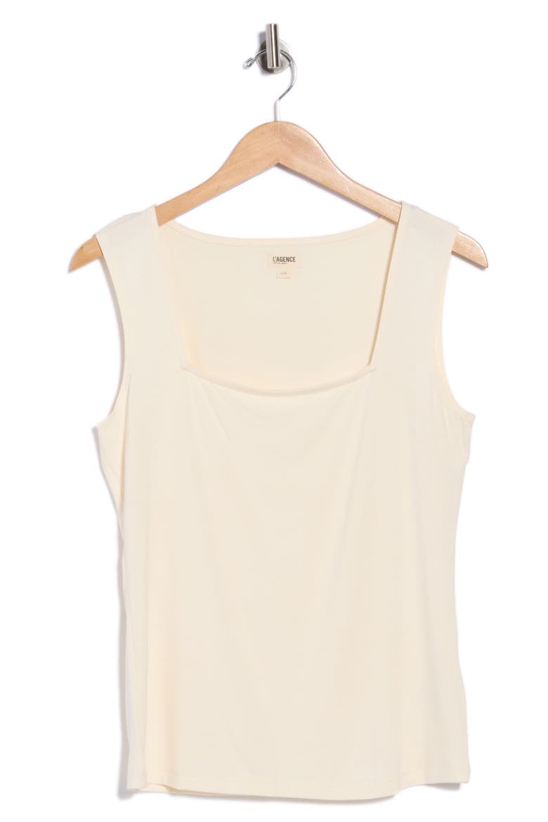 Kaeli Square Neck Top, Main, color, VINTAGE WHITE
